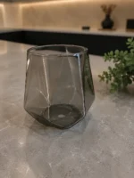 Vaso geométrico de vidrio 318ml x2 - Imagen 2